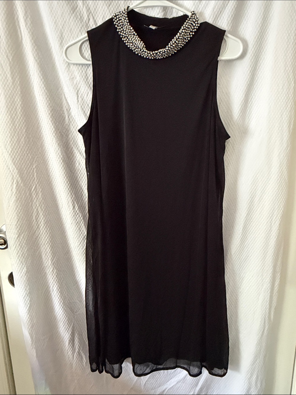 Annalee + Hope Elegant Black Party/Dinner/Date Night Dress w/Chiffon,Mesh in Bl
